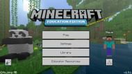 Minecraft Education Edition 1.9's title screen (Image via Mojang)